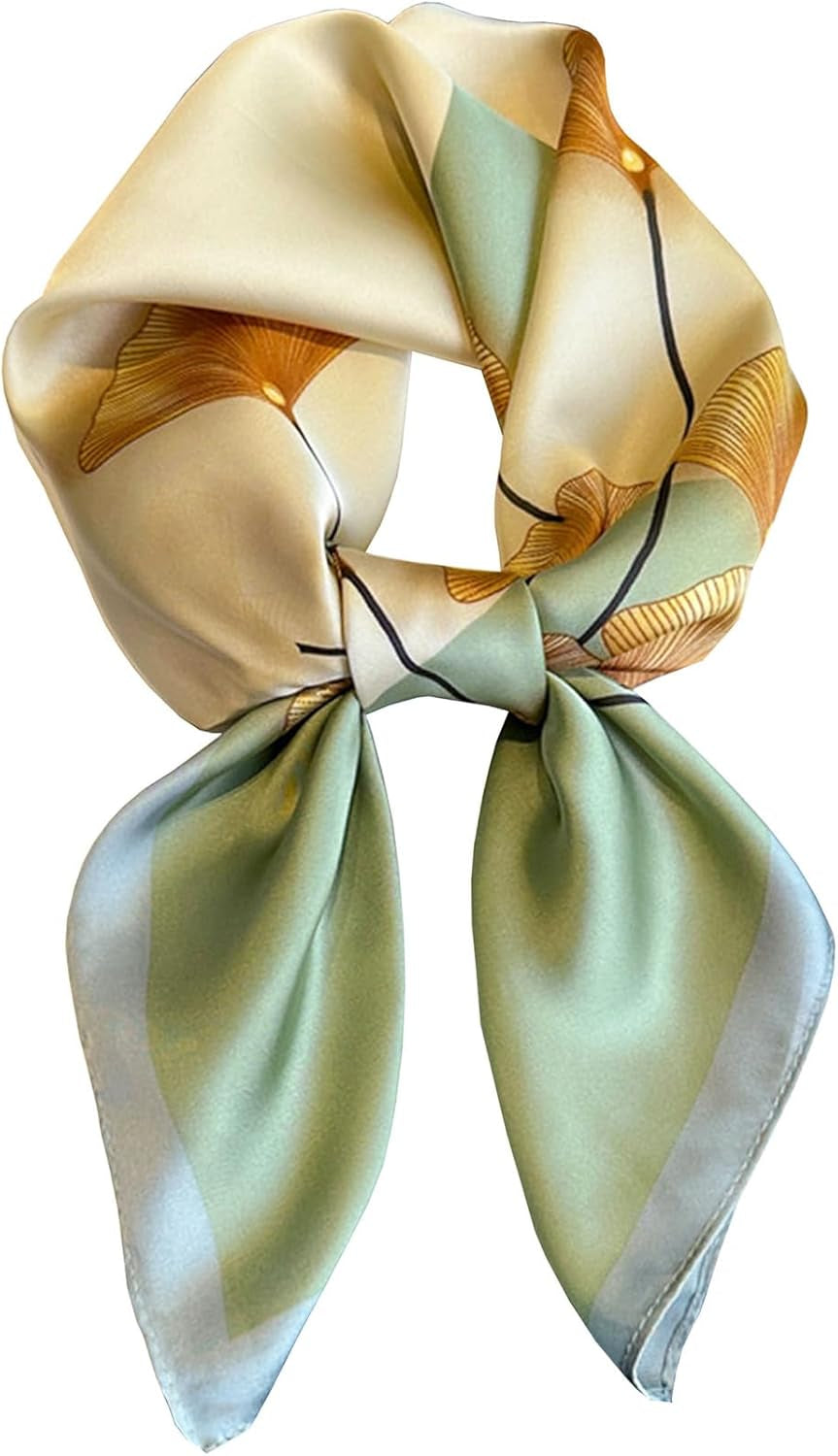 Neck Scarf for Womens Silky Head Scarves Hair Bandanas Square Scarf Fashion Accessories Lightweight