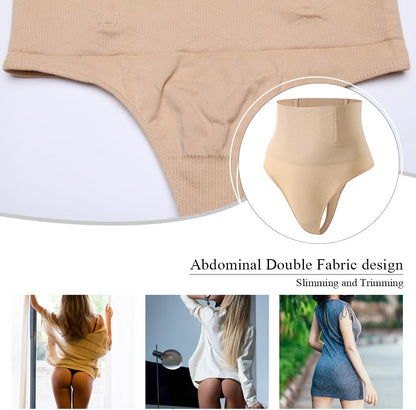 Seamless body shaper thong panties smooth silhouette