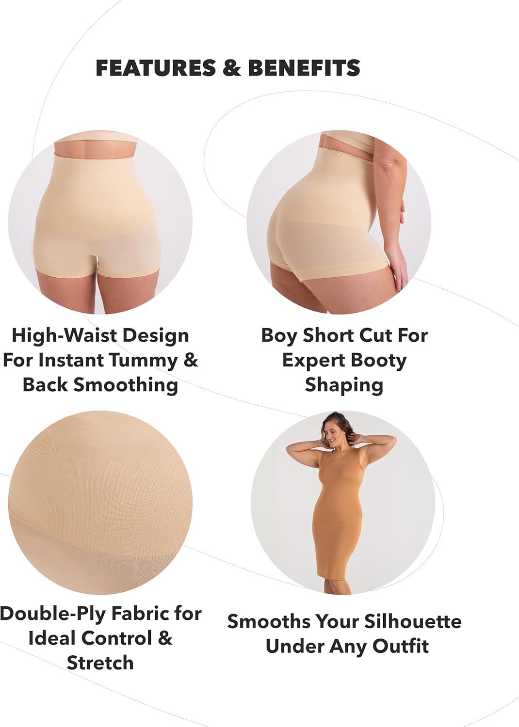 SHAPERMINT boyshort back fat smoothing technology