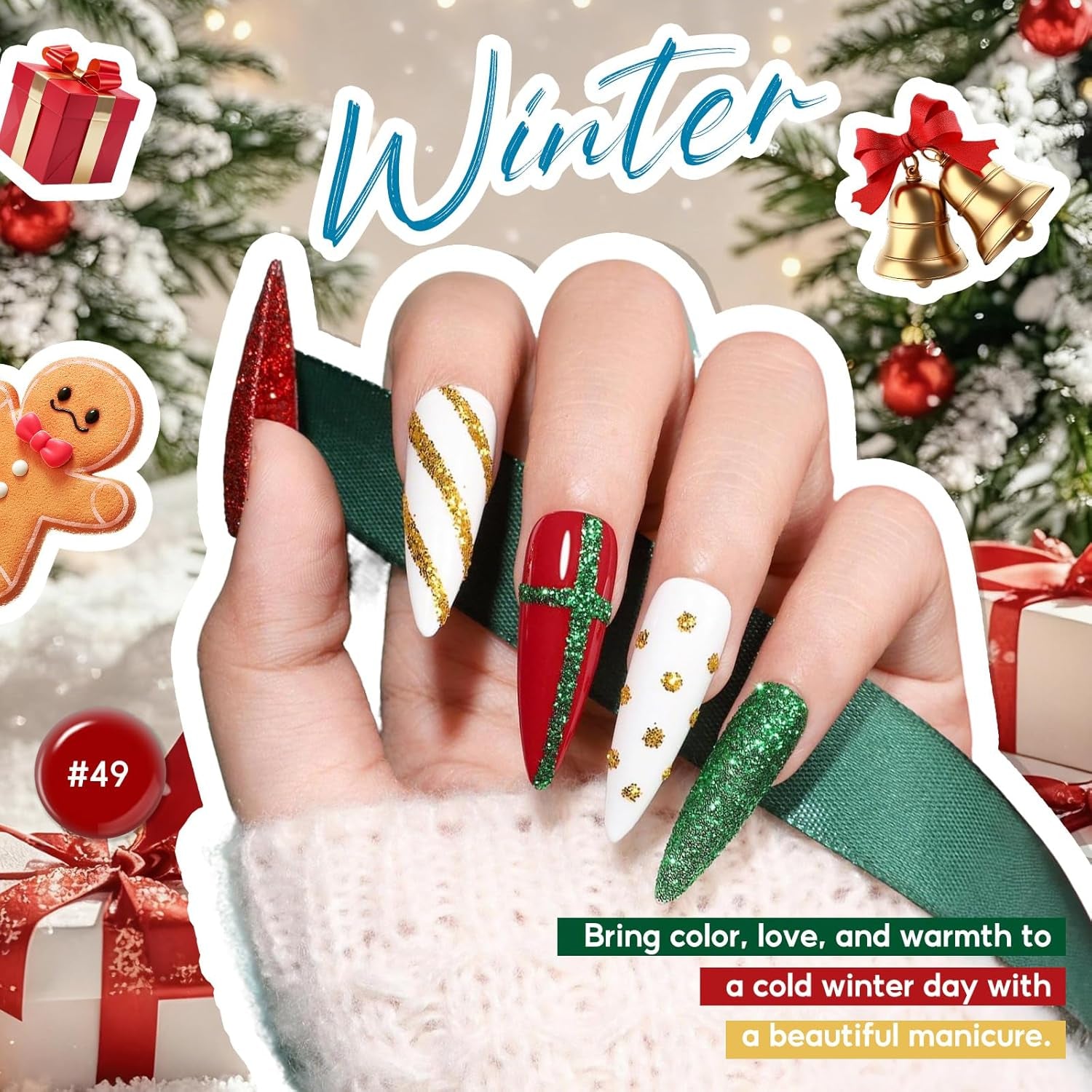Gel nail polish bottles with top and base coat products