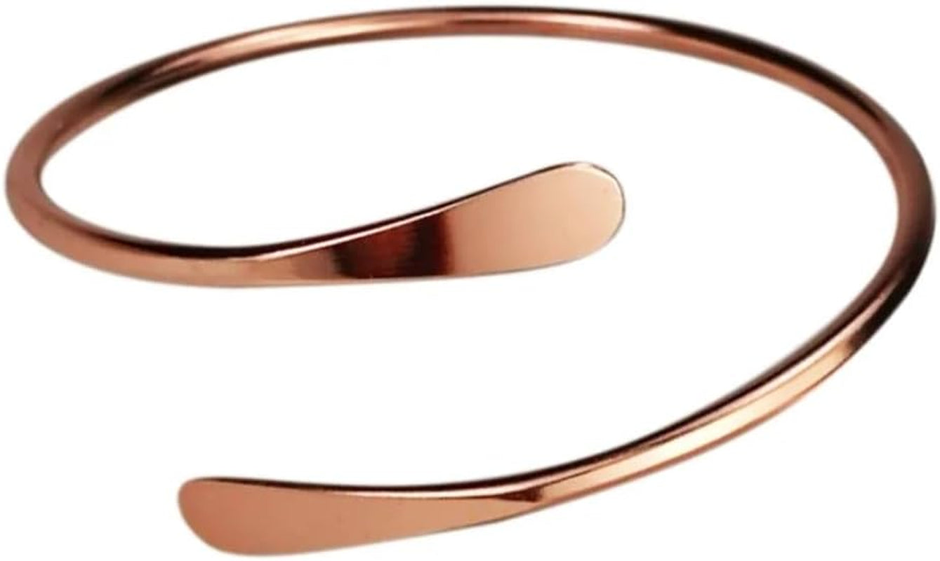 Beaditwearitloveit Brass Cuff Bracelets Set, African Brass Bangles for Women, Hammered Ends Stacking Bracelets, Boho Tribal Cultural Jewelry