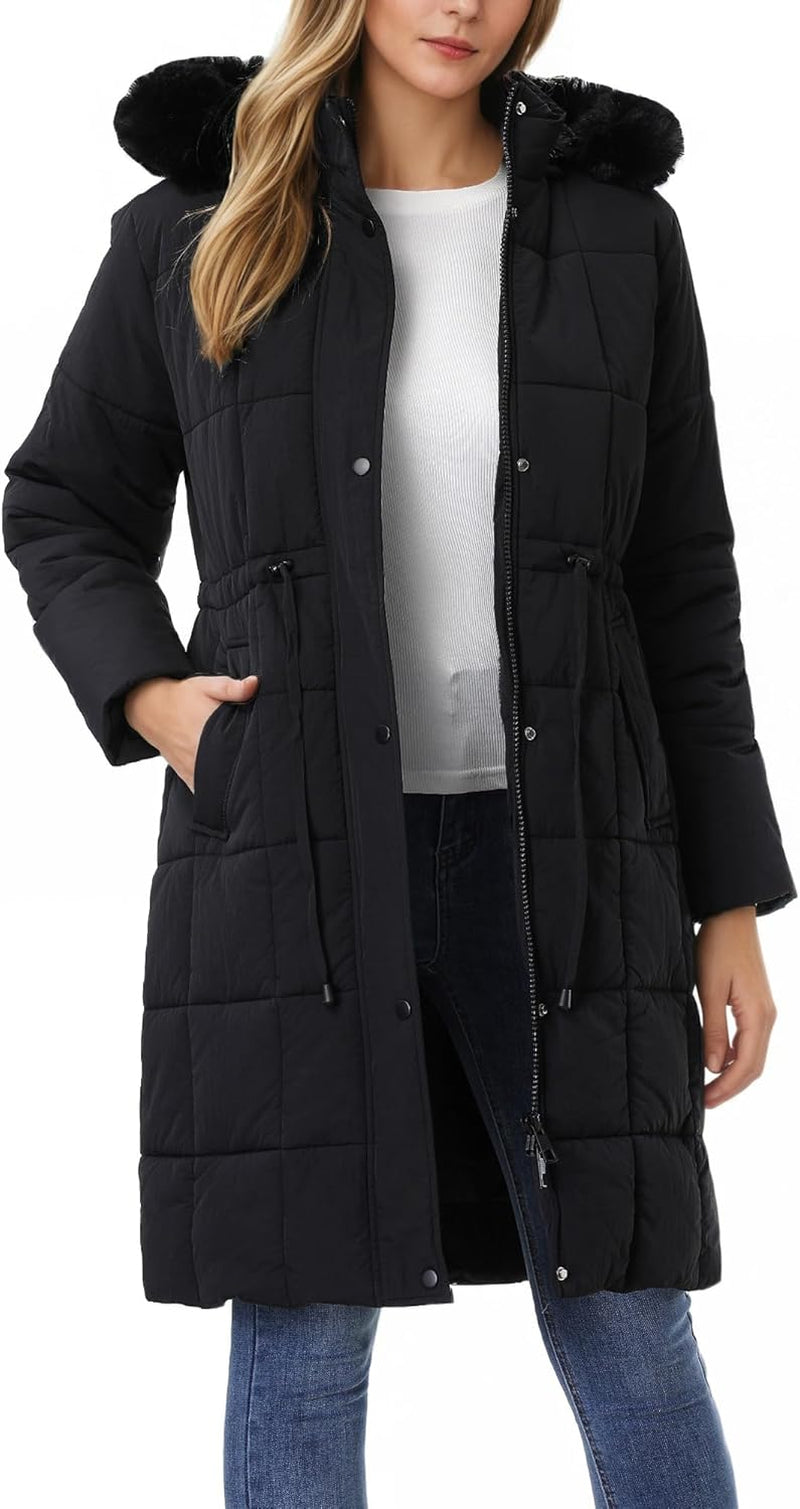Winter parka folded showing lightweight packable design