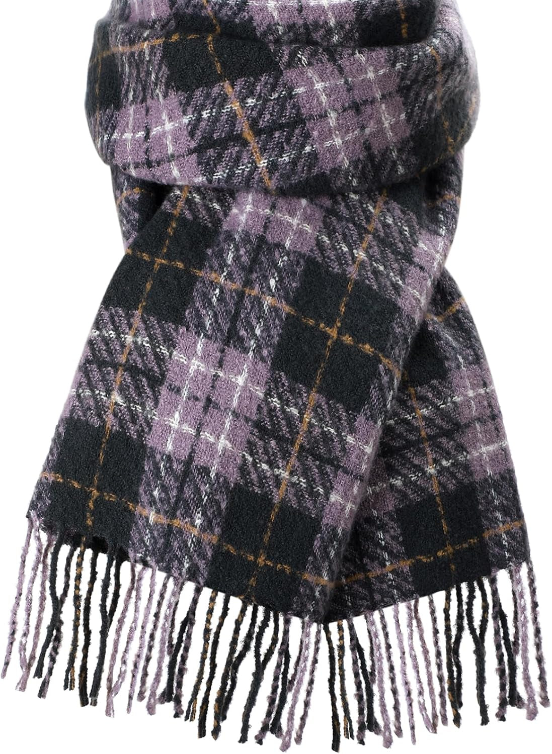 Trifabricy Winter Scarfs for Women, Long Blanket Scarf, Cashmere Feel Plaid Scarf, Winter Pashmina Shawls and Wraps