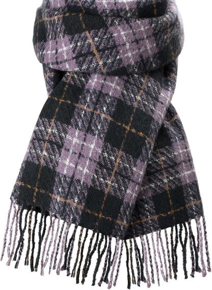 Trifabricy Winter Scarfs for Women, Long Blanket Scarf, Cashmere Feel Plaid Scarf, Winter Pashmina Shawls and Wraps
