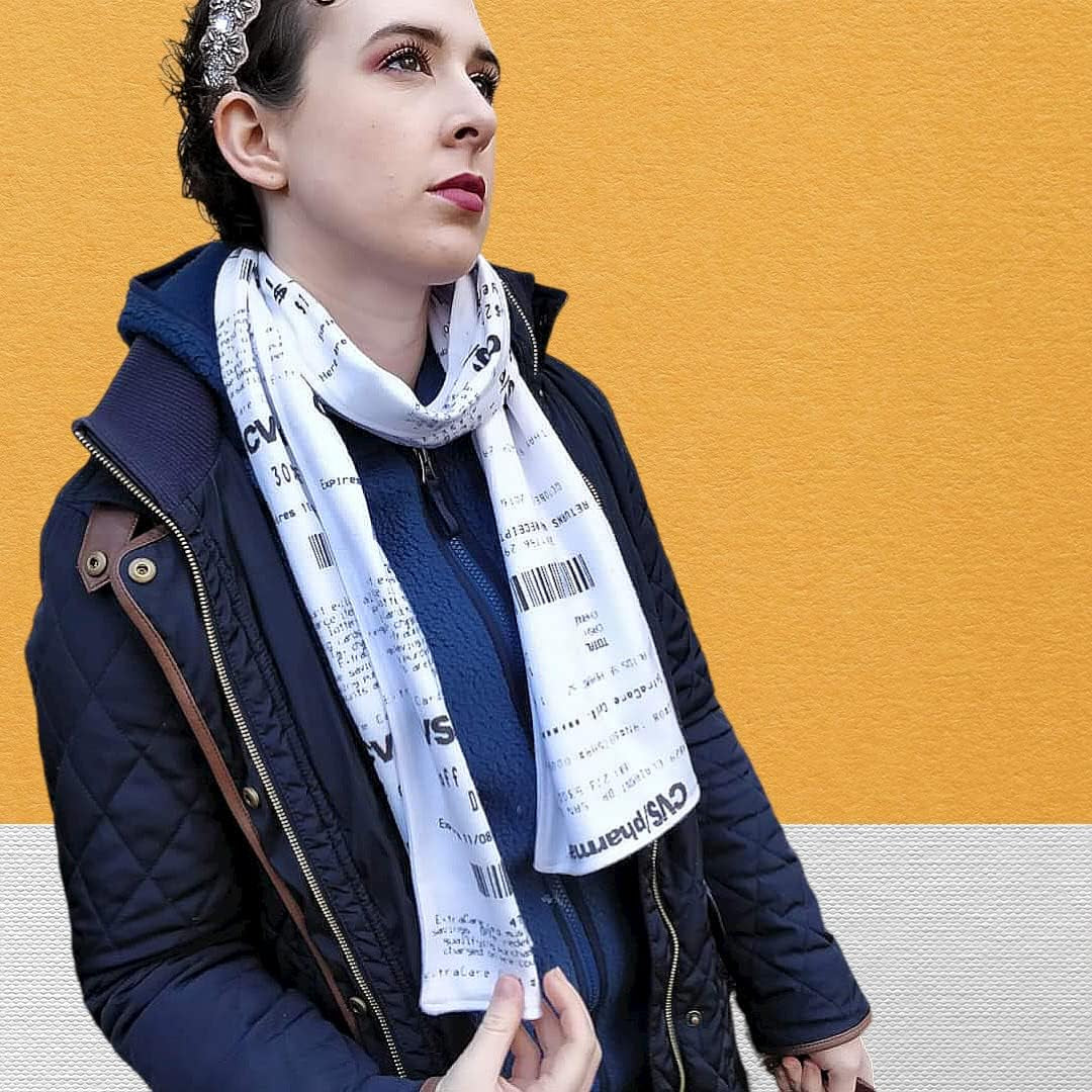 The Original CVS Receipt Scarf, Double Sided, Hilarious 100% Fleece Scarf. Looks like a Real CVS Receipt