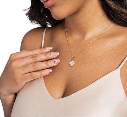 Clover Pendant Necklace for Women Four Leaf Clover Necklace for Women 18K Gold Plated