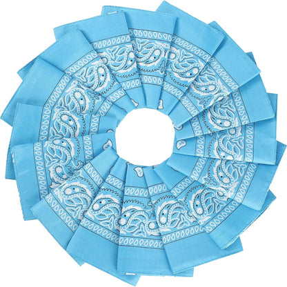 16Pcs Bandanas Multi-Purpose Party Outdoor Favor Scarf Headband Handkerchiefs for Women Men Boy Girls