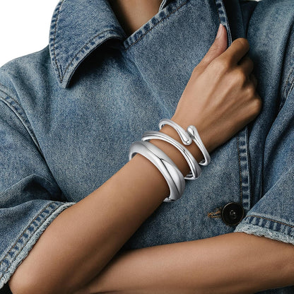 14K gold plated dainty stackable bracelets set for women fashion jewelry