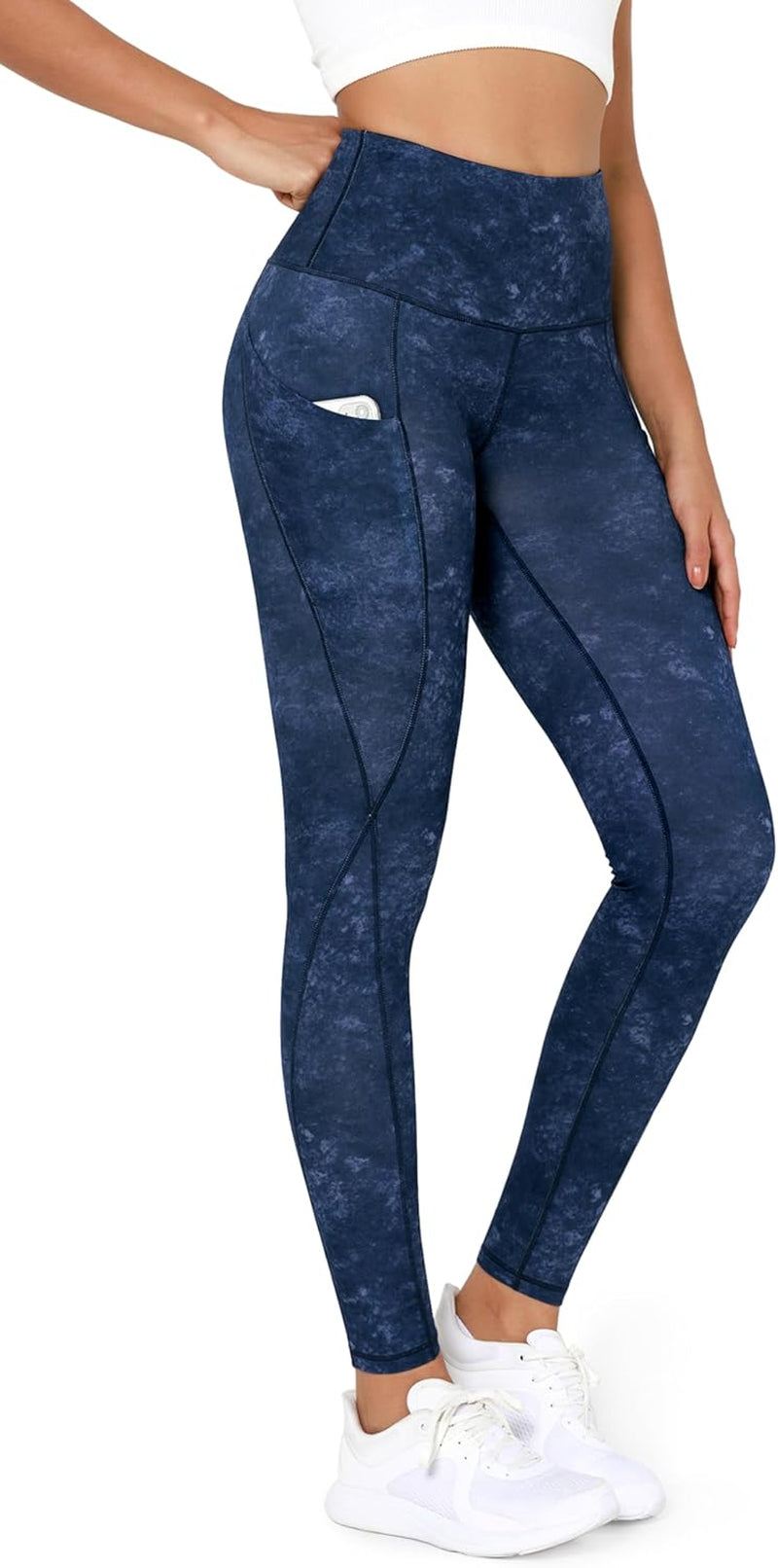 ODODOS Women'S High Waisted Yoga Leggings with Pockets, Tummy Control Non See through Workout Athletic Running Yoga Pants