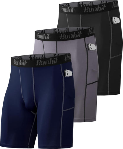 Runhit compression shorts fabric texture close-up detail