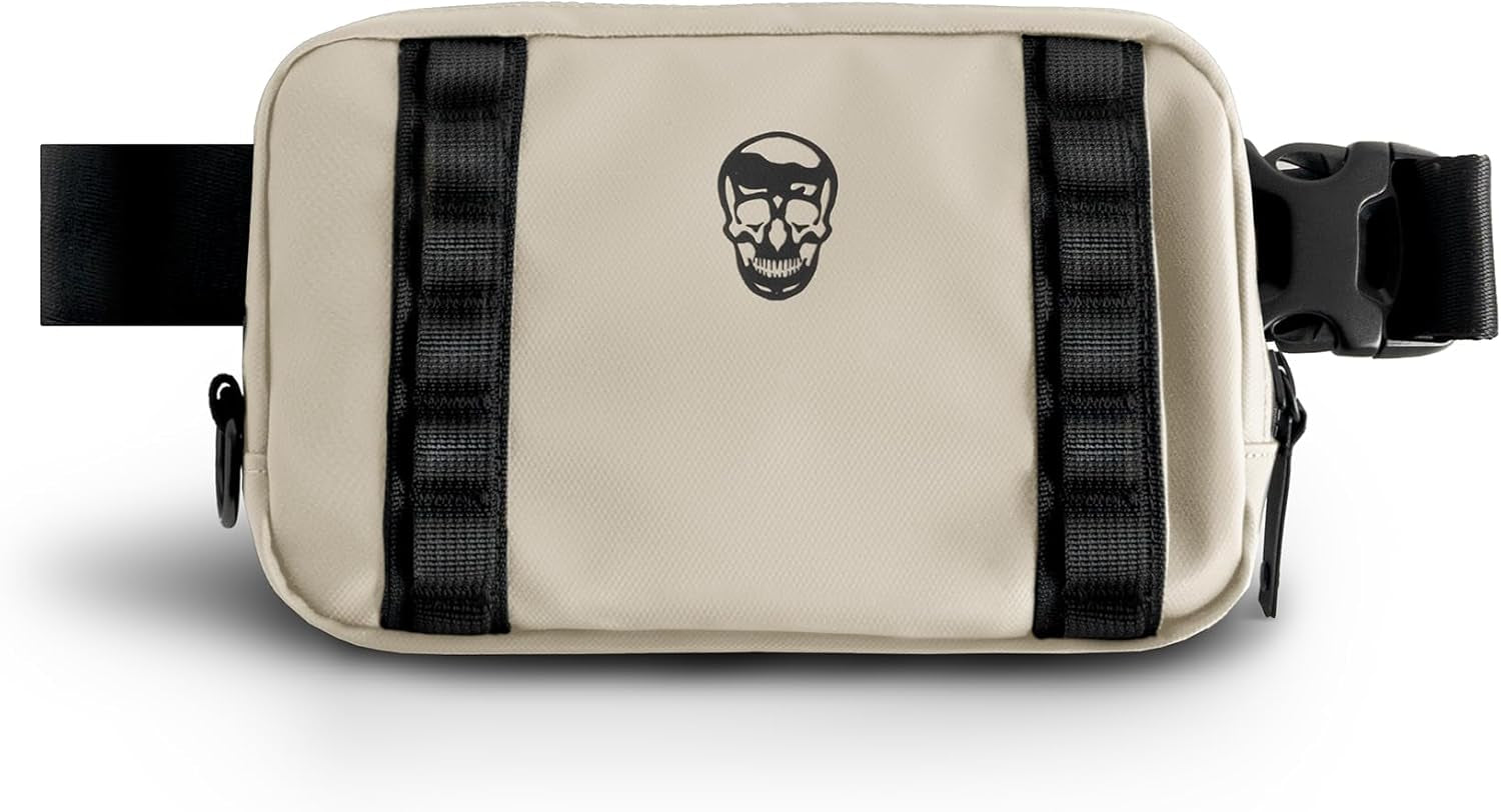 Durability test of waterproof crossbody bag showing water resistance