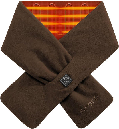 ORORO Heated Scarf, up to 12 Hours of Warmth, Heated Neck Warmer with Rechargeable Battery