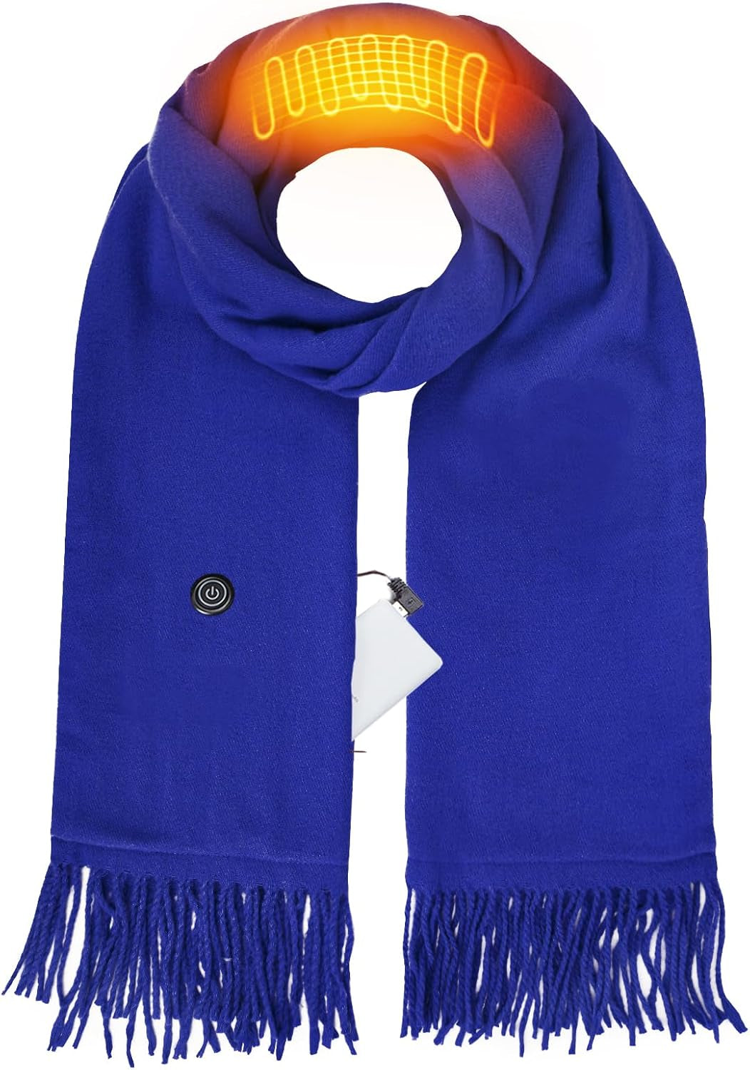 EN'DA Professional Heated Scarf for Women and Men with Rechargeable Battery, Winter Electric Scarf for Cold Weather