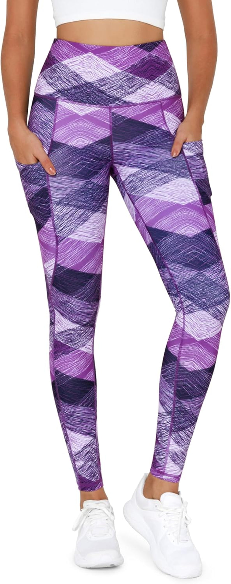 ODODOS Women'S High Waisted Yoga Leggings with Pockets, Tummy Control Non See through Workout Athletic Running Yoga Pants