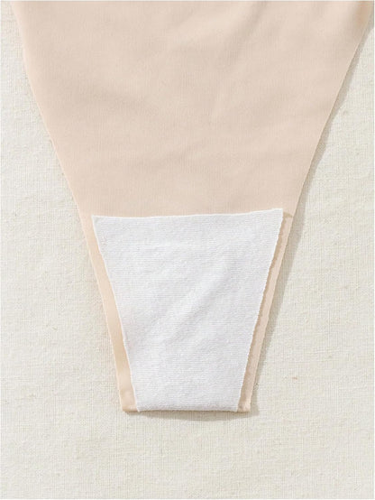 GORGLITTER clear strap thong underwear back view minimal coverage