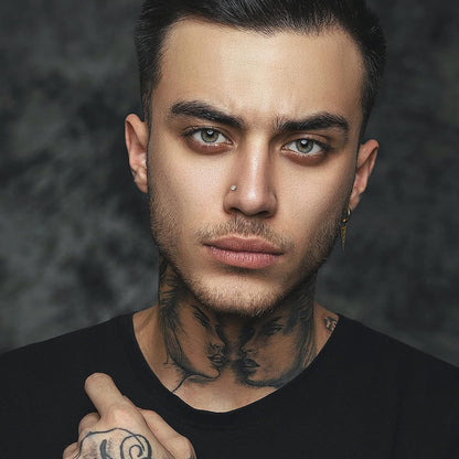 THUNARAZ Straight L Shaped Stainless Steel Nose Studs Rings Piercing Pin Body Jewelry 20G-22G 1.5Mm 2Mm 2.5Mm