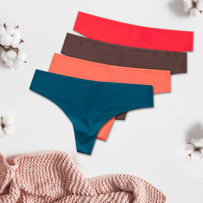 Laser cut thong underwear invisible edge technology