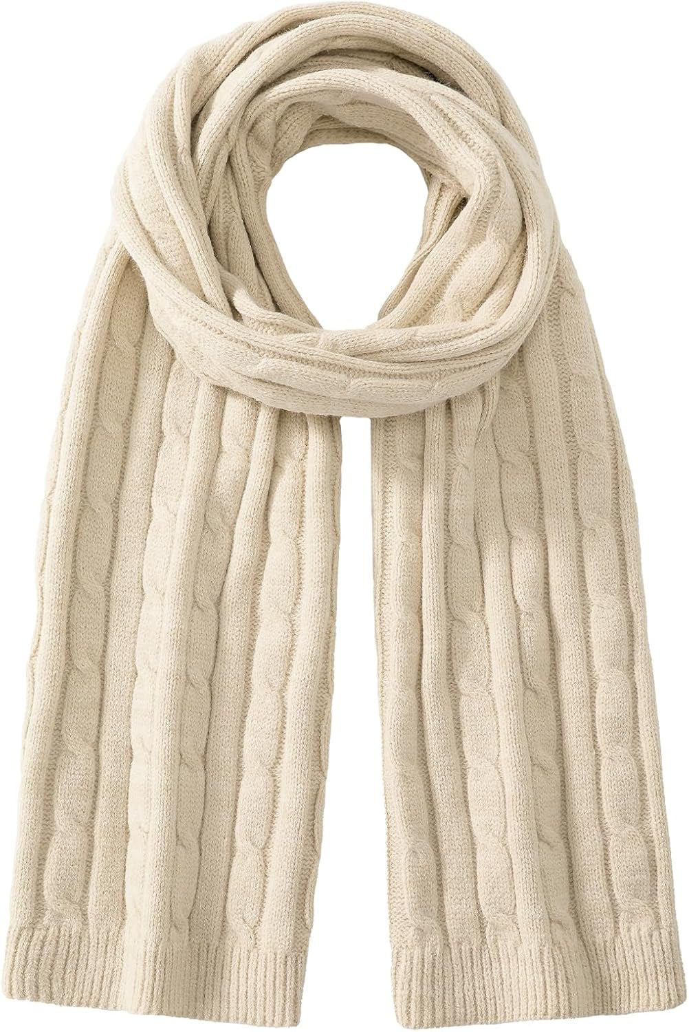 Passionbility Winter Scarf for Women Warm Winter Knit Scarf Cable Chunky Soft Scarves for Cold Weather