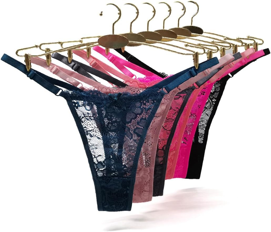 No show seamless lace thong underwear comfort waist