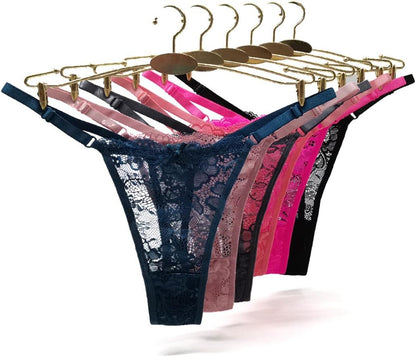 No show seamless lace thong underwear comfort waist