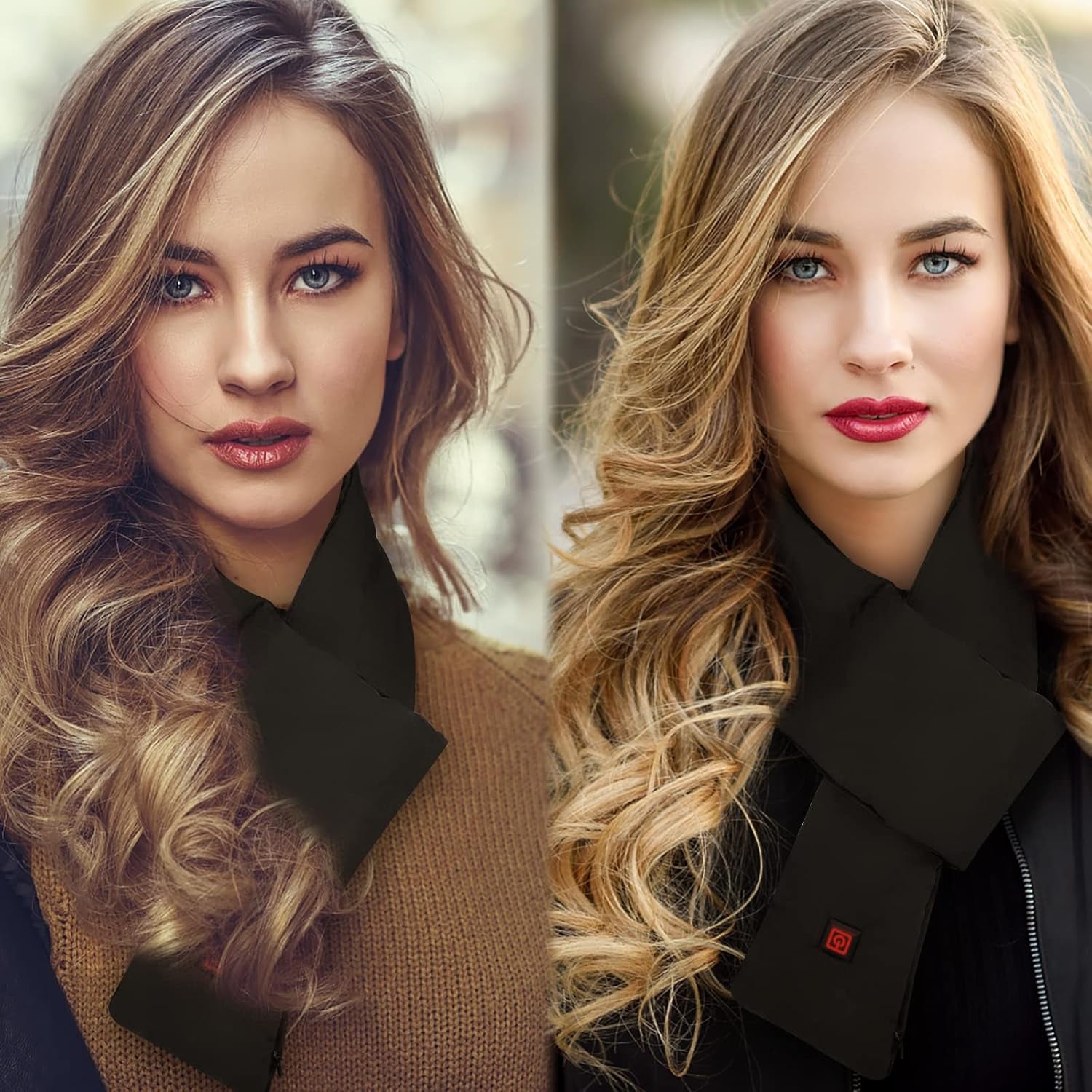 2024 Upgraded Heated Scarf for Men/Women Three Temp Settings with 5000Mah Power Bank