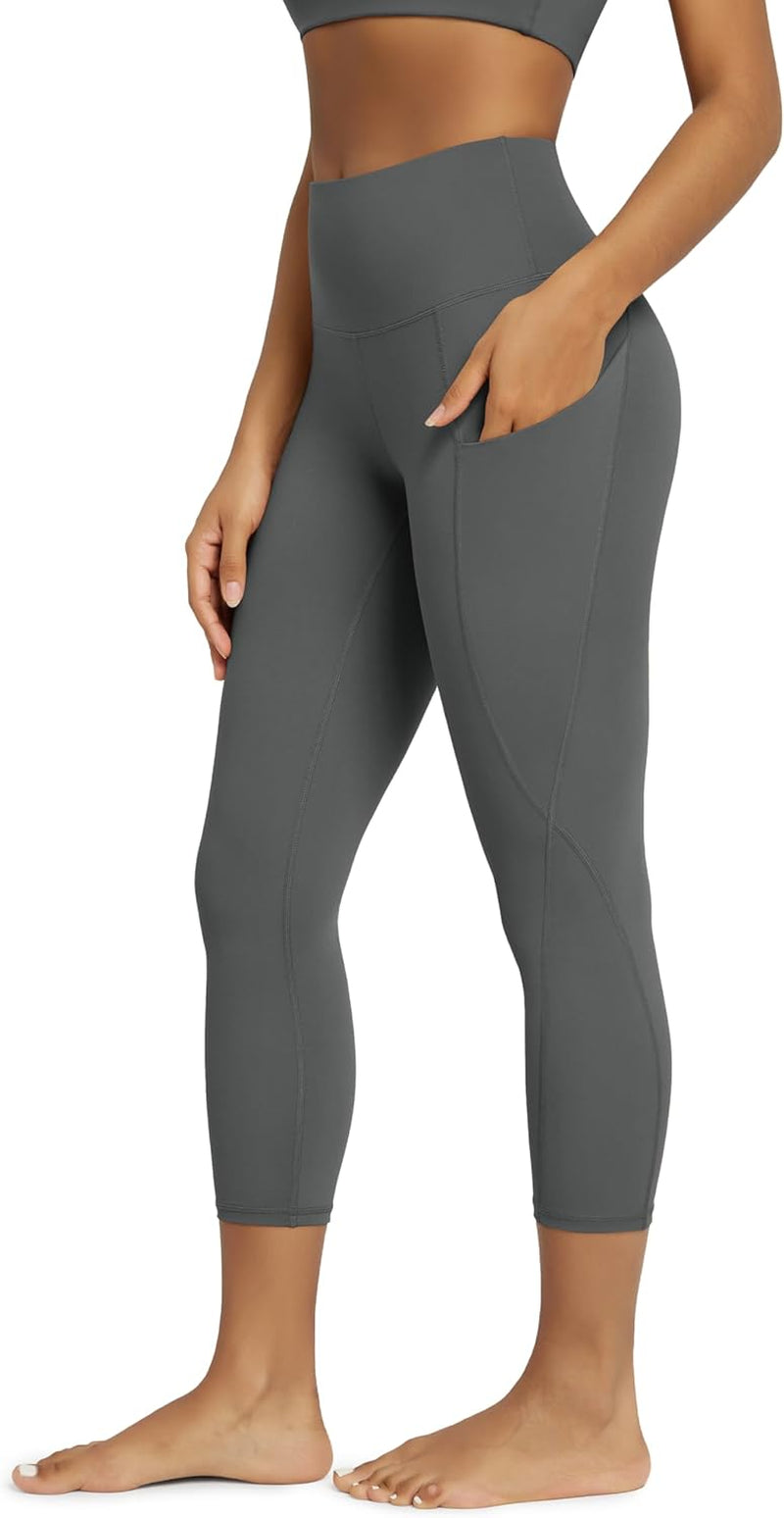 ODODOS Women'S High Waisted Yoga Leggings with Pockets, Tummy Control Non See through Workout Athletic Running Yoga Pants