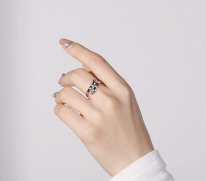 Romantic hug ring for couples anniversary gift jewelry