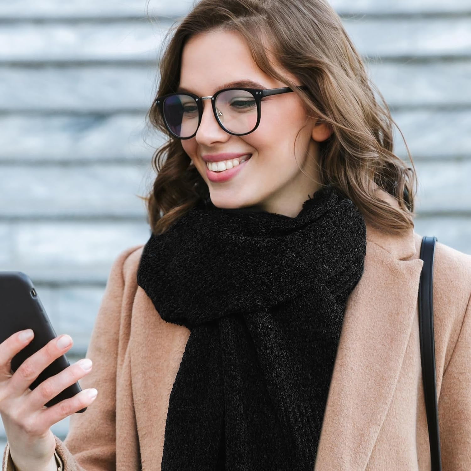 Pleneal Scarf for Women,Soft Chenille Winter Scarves, Womens Warm Thick Scarf for Cold Weather