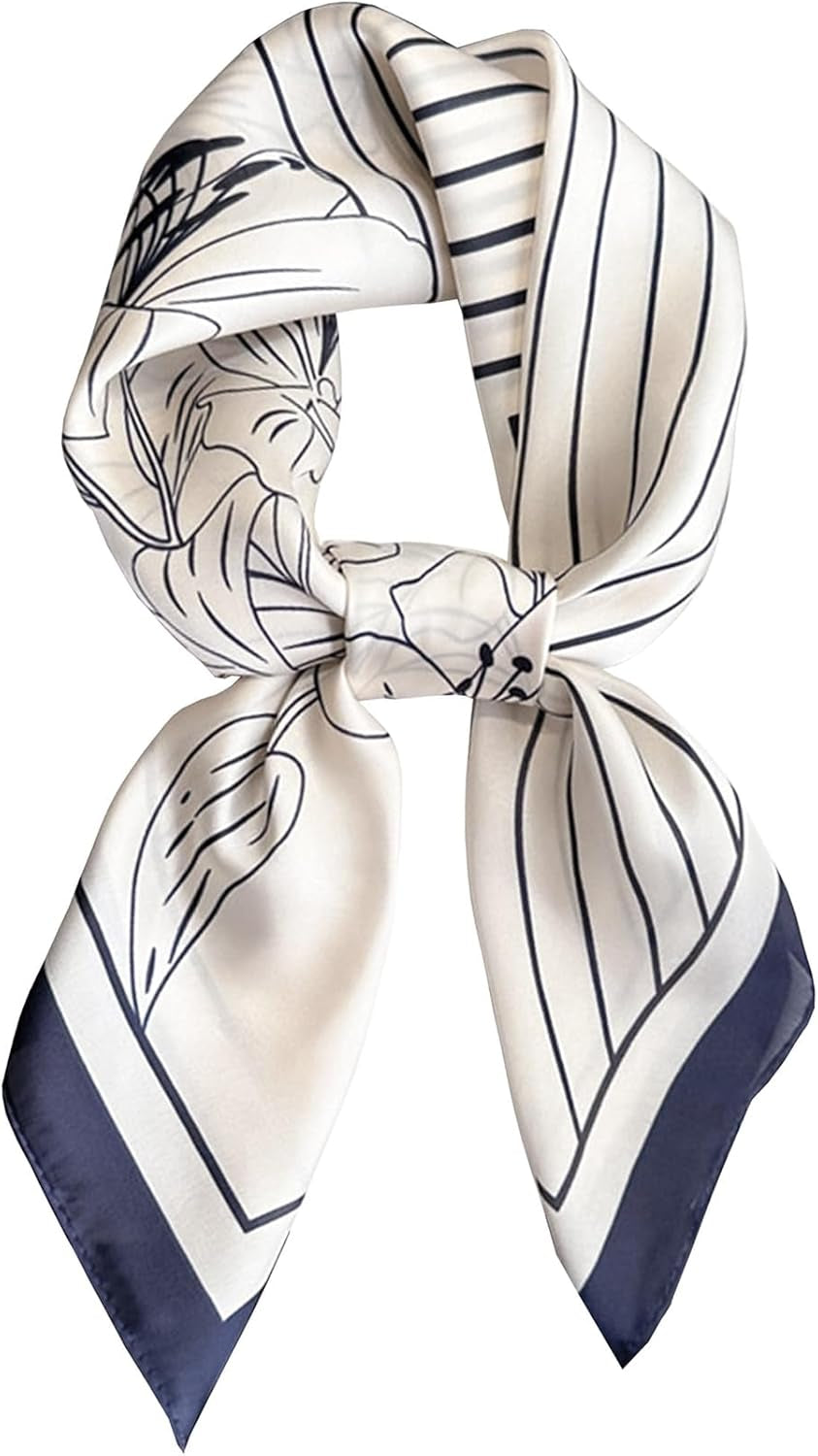 Neck Scarf for Womens Silky Head Scarves Hair Bandanas Square Scarf Fashion Accessories Lightweight