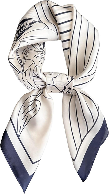 Neck Scarf for Womens Silky Head Scarves Hair Bandanas Square Scarf Fashion Accessories Lightweight