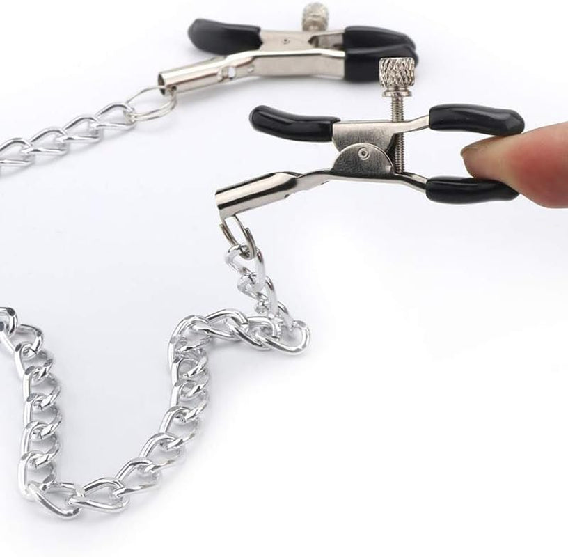 Body Chain Stainless Steel Adjustable Body Clamps Body Ring Non-Piercing Body Chain for Women Faux Body Jewelry Clip Jewelry