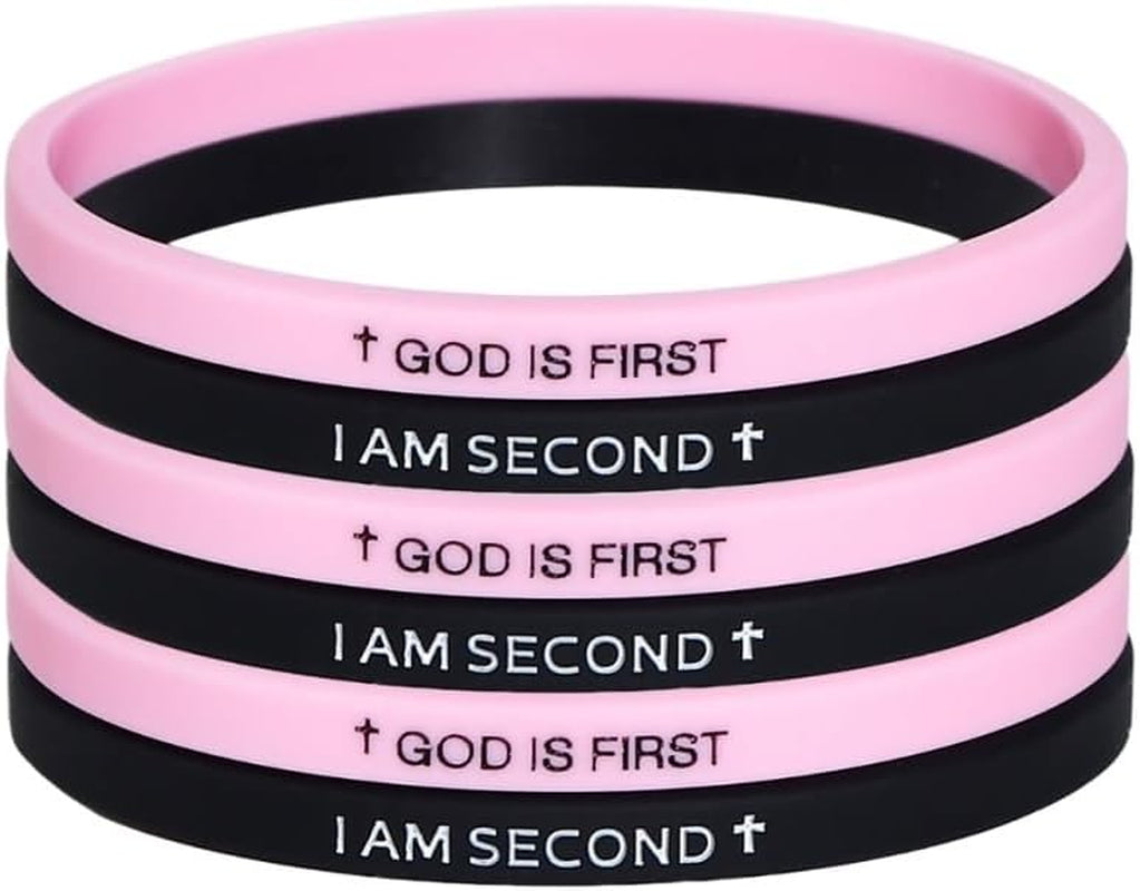 God Is First I Am Second religious bangle for women