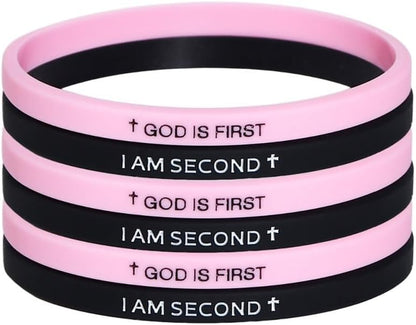 God Is First I Am Second religious bangle for women