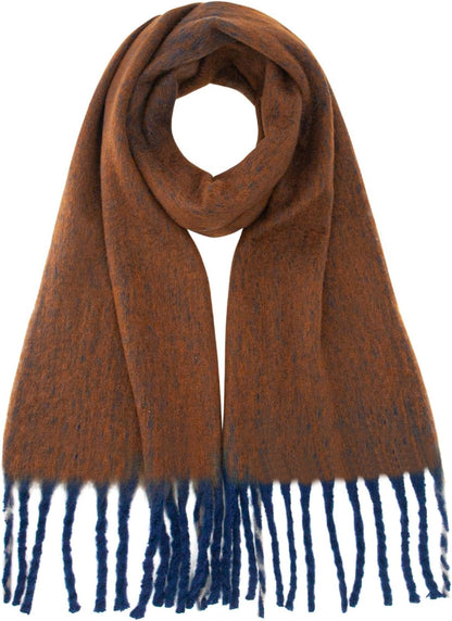 Missshorthair Thick Scarf for Women Big Chunky Colorful Blanket Fluffy Soft Scarves Winter Colorful Shawl Warps