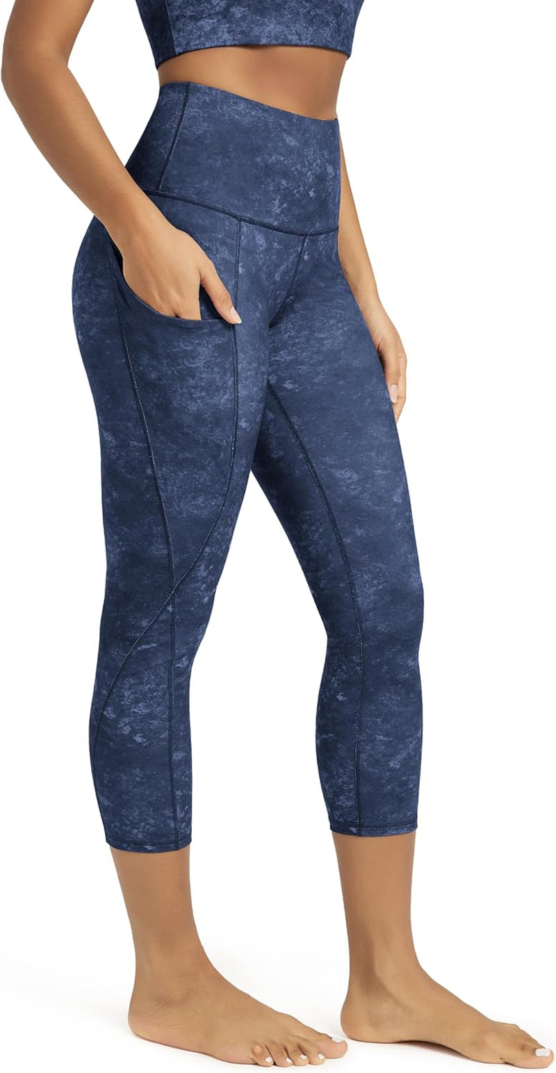 ODODOS Women'S High Waisted Yoga Leggings with Pockets, Tummy Control Non See through Workout Athletic Running Yoga Pants