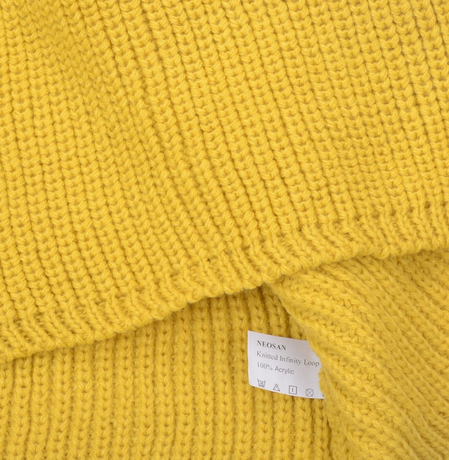 NEOSAN Womens Thick Ribbed Knit Winter Infinity Circle Loop Scarf