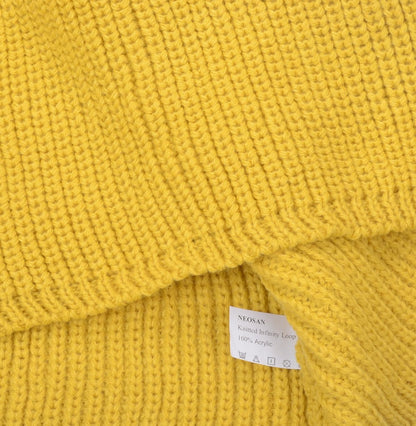 NEOSAN Womens Thick Ribbed Knit Winter Infinity Circle Loop Scarf