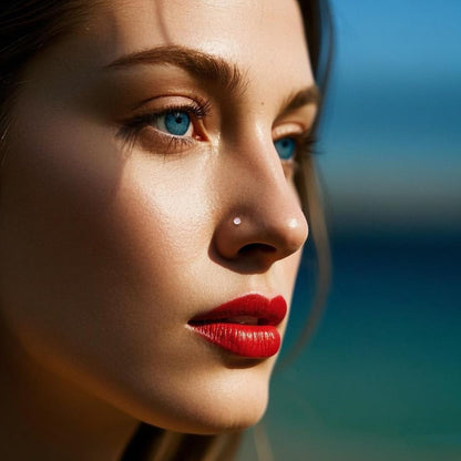 Clear Piercing Retainers - Flexible Nose, Septum Nipple Rings Plastic Body Jewelry Kit for Sports Bioflex Lip Eyebrow Belly Tongue Industrial Barbell