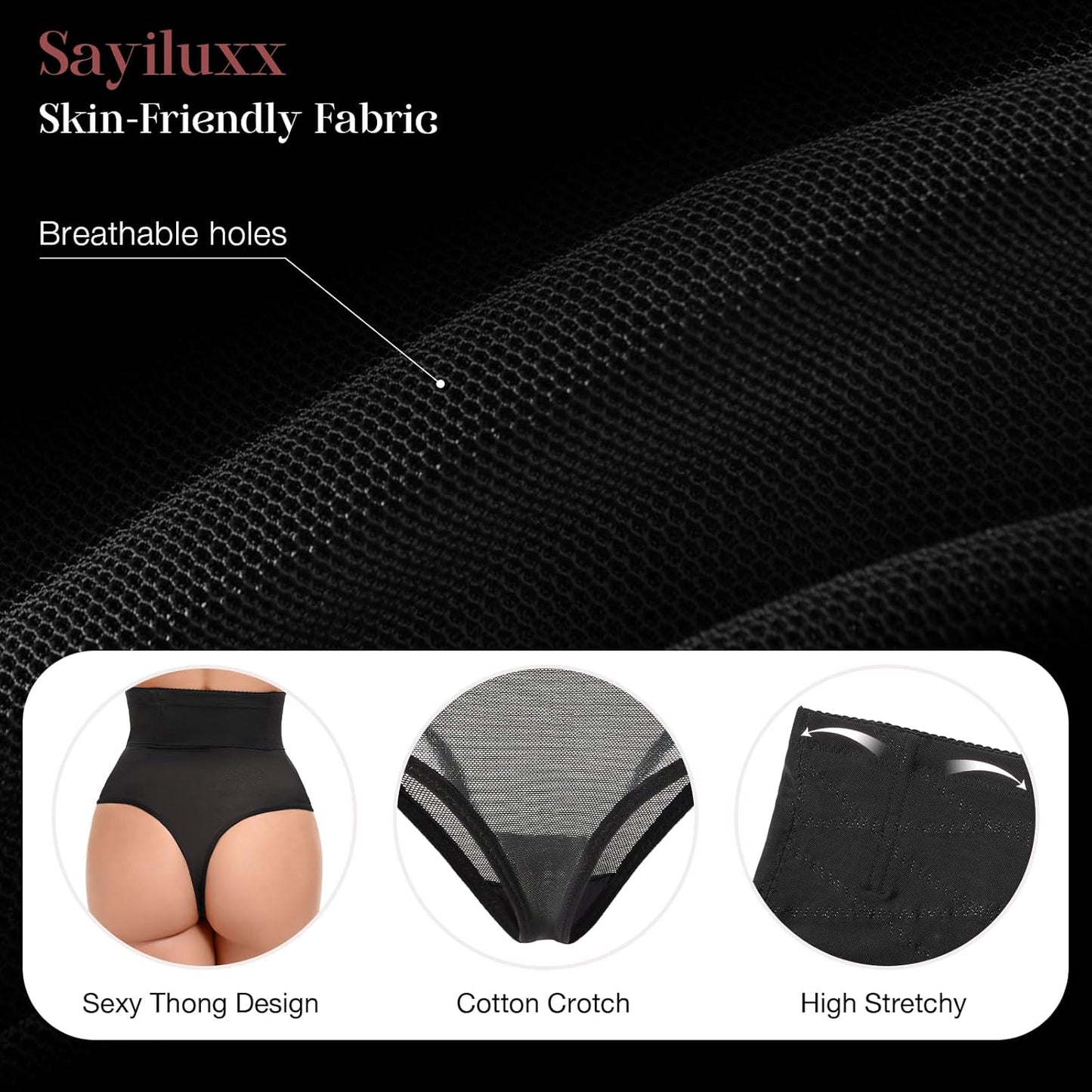 Tummy control thong panties invisible under dress demonstration