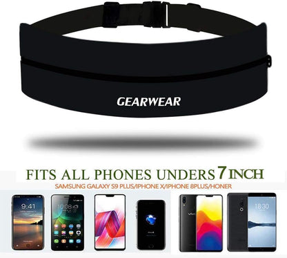 Running waist band holder for iPhone 14 Pro Samsung phones
