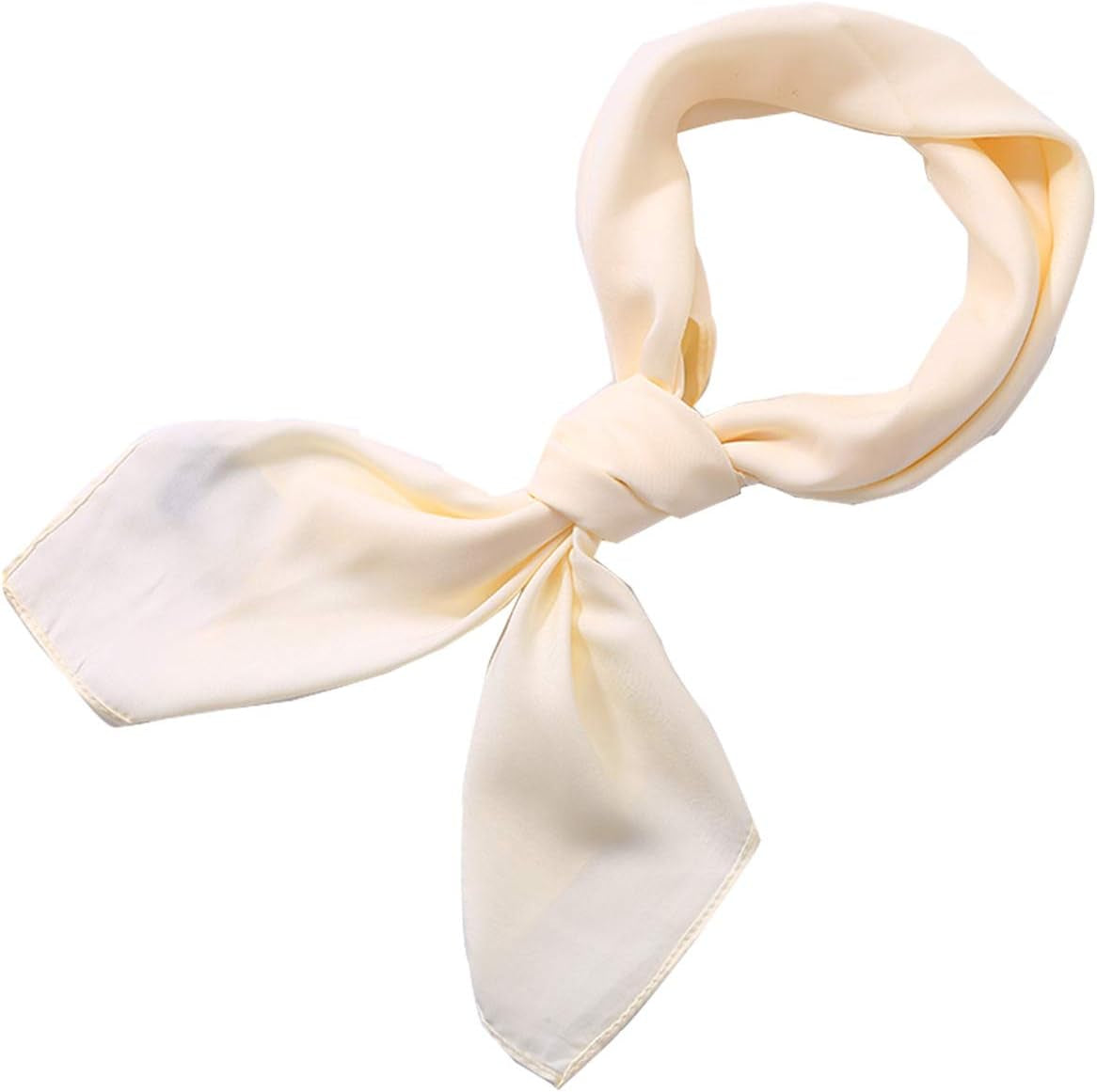 Scarf Satin Square Neck Hair Scarfs for Women 27" X 27"