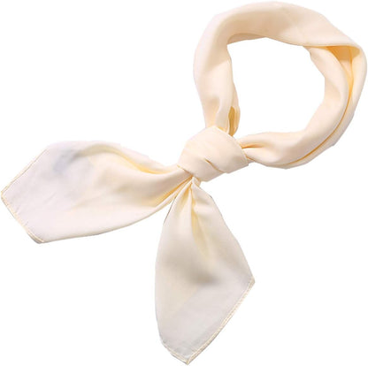 Scarf Satin Square Neck Hair Scarfs for Women 27" X 27"