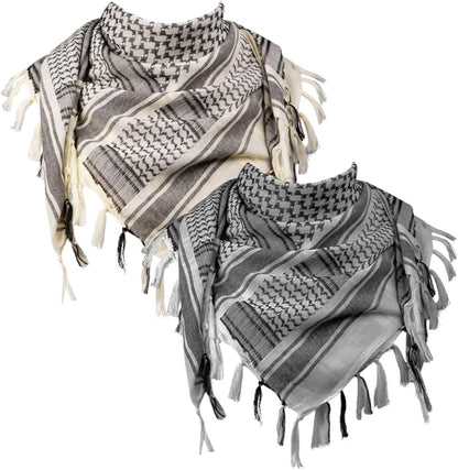 FREE SOLDIER Scarf Military Shemagh Tactical Desert Keffiyeh Head Neck Scarf Arab Wrap with Tassel for Men Women