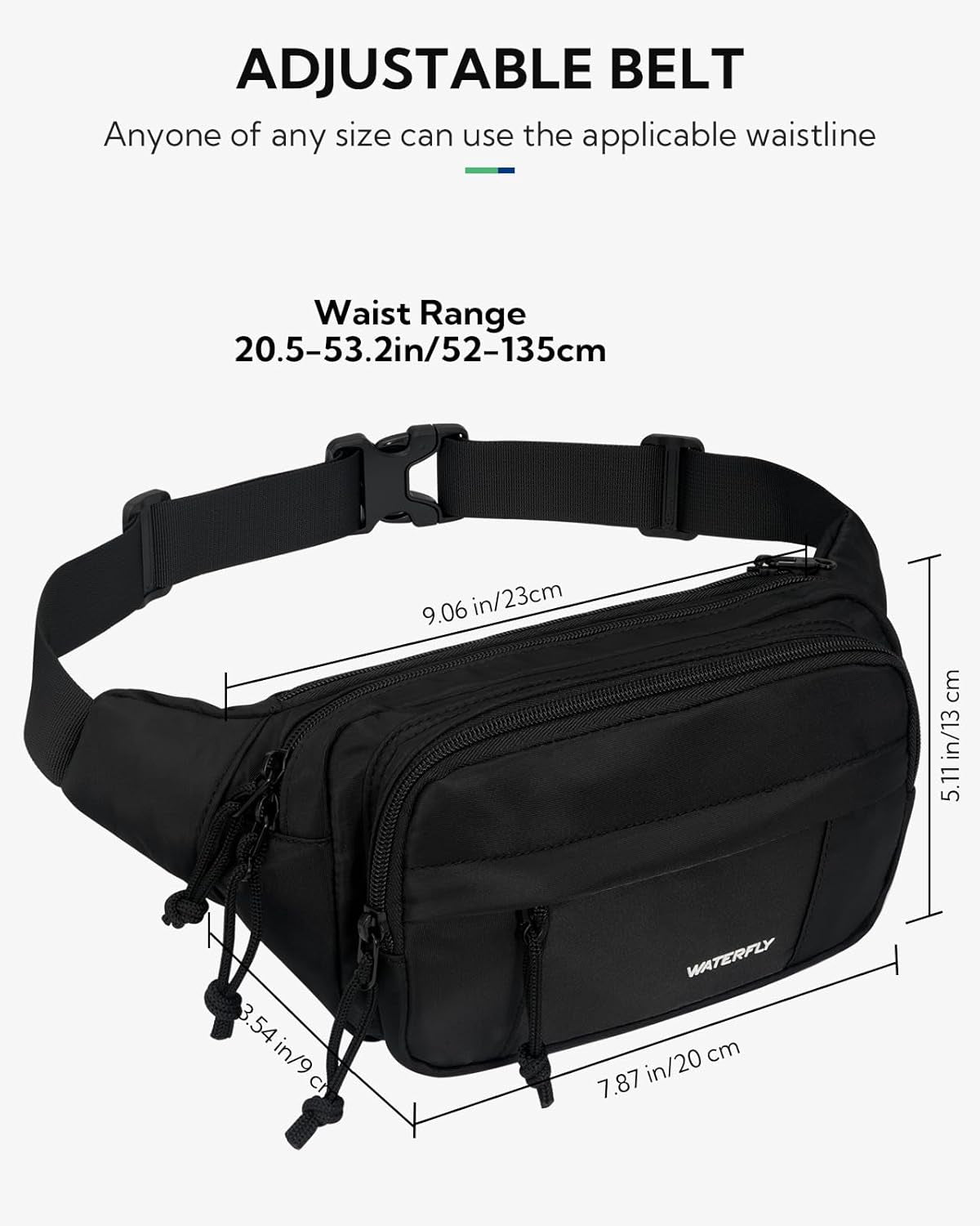 Woman wearing crossbody fanny pack during outdoor running and cycling activity