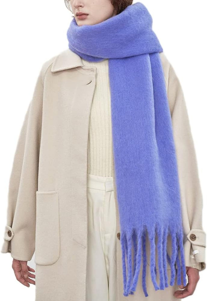 Large Chunky Scarf Oversized Fluffy Scarves Blanket Big Wool Thick Winter Warm