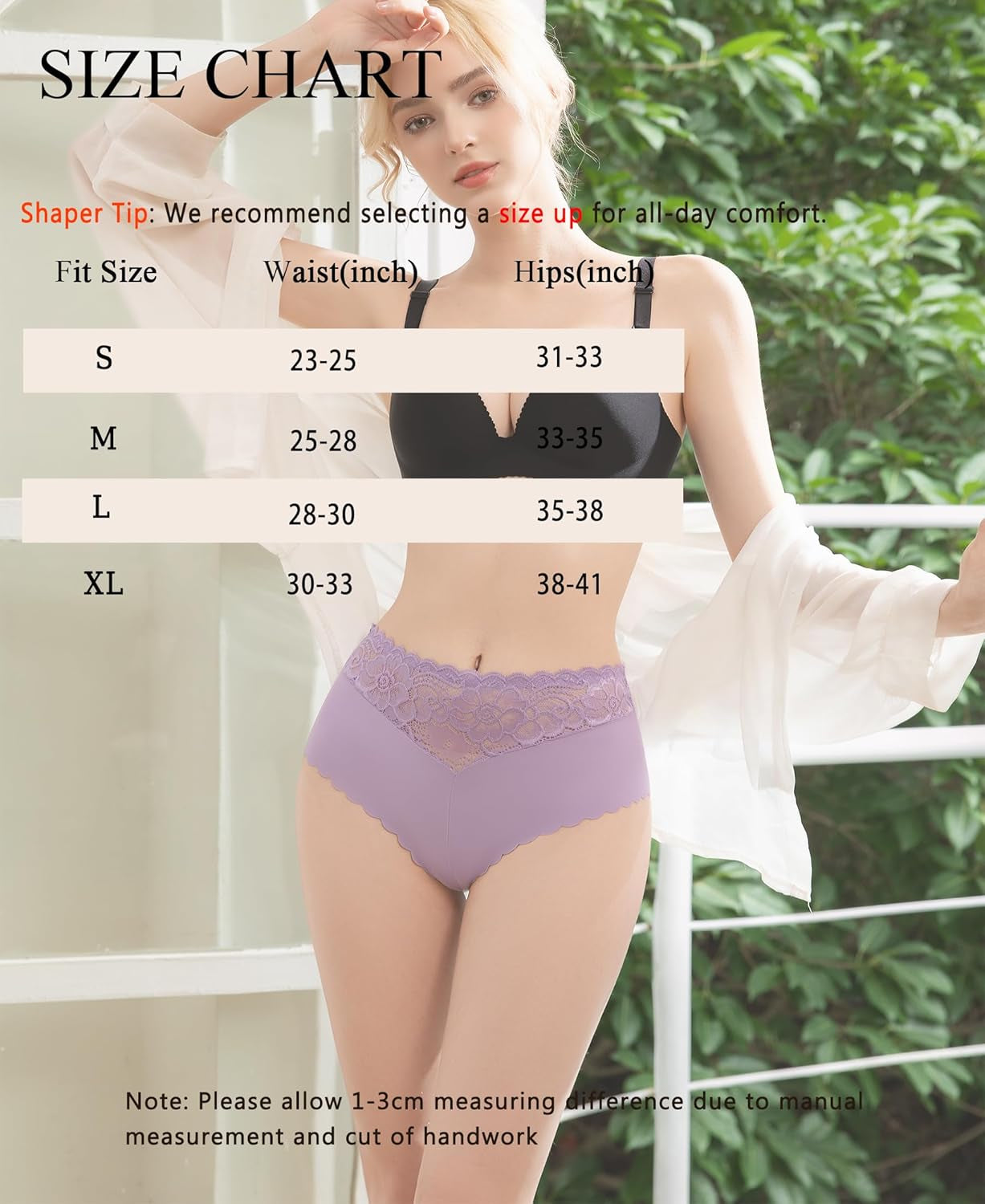 Breathable bikini panties for women from side view showing fit