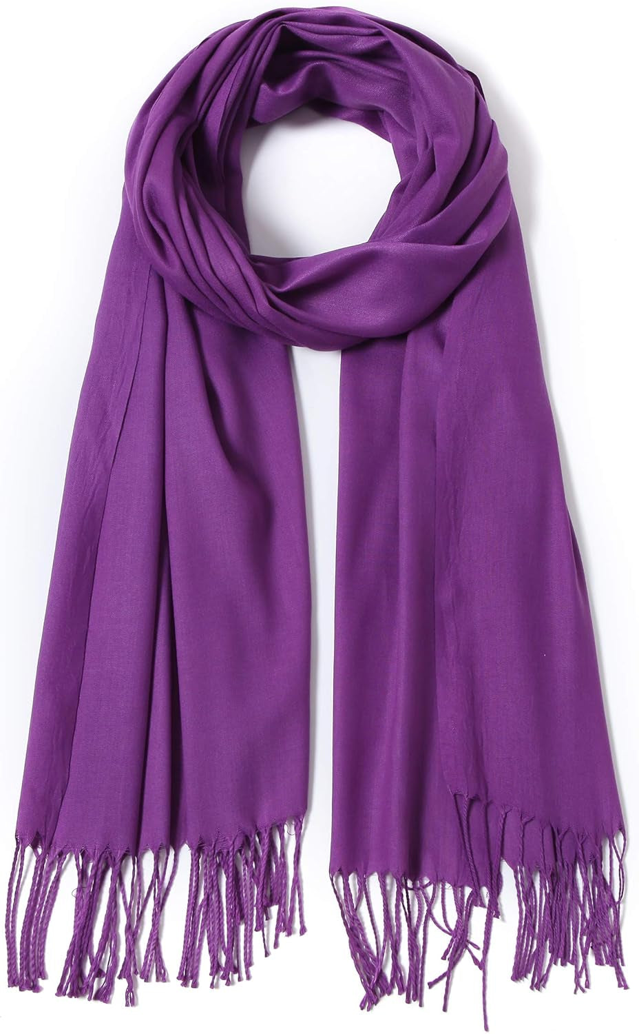 Cindy & Wendy Pashmina Shawls and Wraps Large Scarfs for Women Wedding Party Bridal Long Fashion Solid Shawl Wrap Fringes