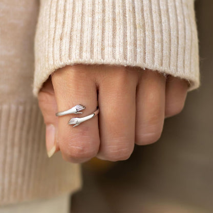Sterling silver hope ring with inspirational engraving