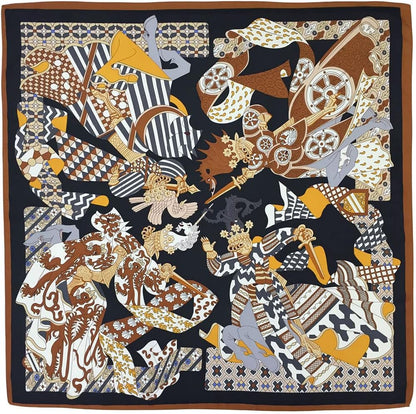 Julunar Silk like Head Scarf for Women - Satin Large Hair Scarves - 35" Square Silk Hair Wrap for Sleeping with Gift Packed