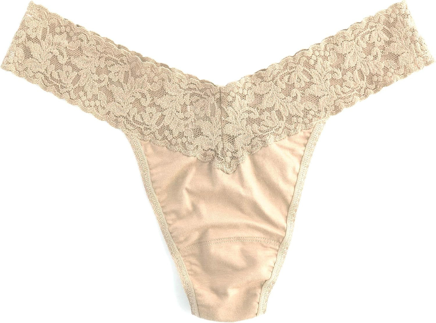Hanky Panky premium thong cotton jersey fabric texture